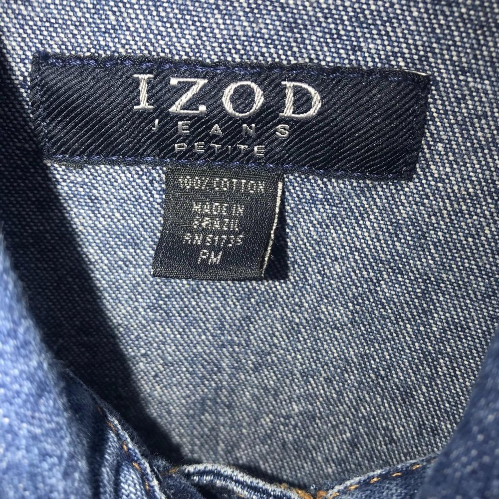 WOMENS IZOD BLUE JEAN JACKET - Picture 4 of 5